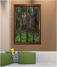 Wall mural window self adhesive Big Sur window view large 24x36 California