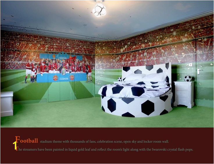 football themed room Mural by eRedShoe Cheshire