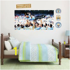 The ficial Home of Football Wall Stickers Manchester City Bedroom Football Gifts