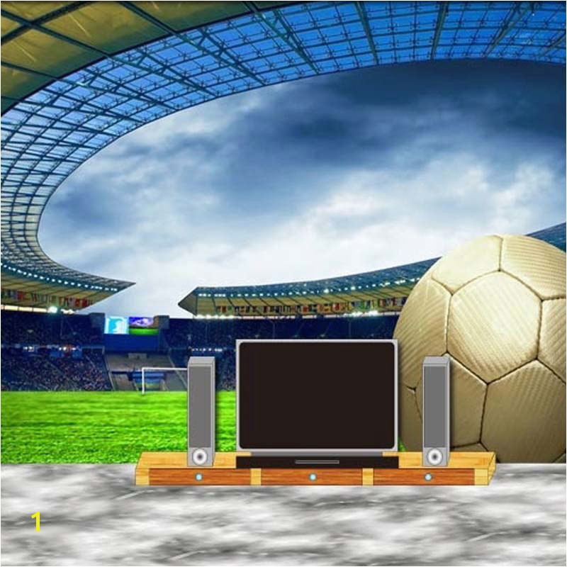 Custom 3D Soccer Wallpaper Sports Football Themed Stadium Mural Wallpaper For Living Room Bar Bedroom Wall De Parede 3D in Wallpapers from Home