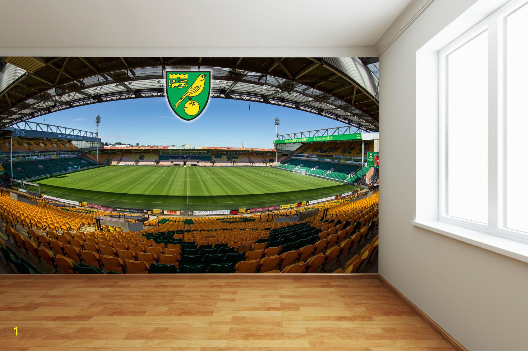 Football Stadium Murals norwich City Fc Carrow Road Full Wall Mural 2 Wall Stickers F