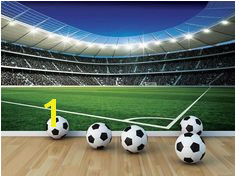 Giant size wallpaper mural for boy s room Football Stadium wall mural decor ideas Express