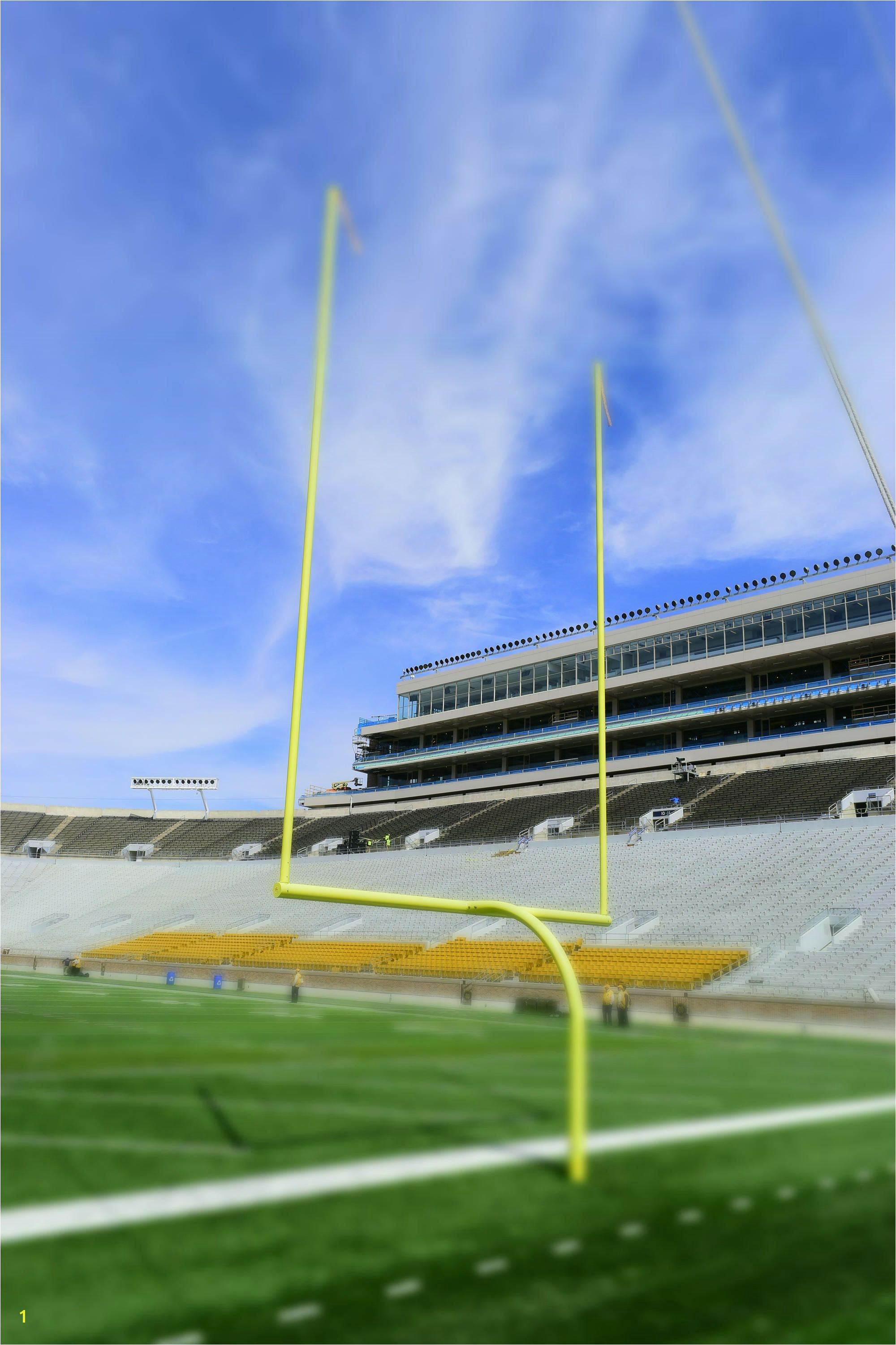 Notre Dame Stadium Notre Dame Football Vinyl Wall Decal Football Wall Decal Football Goal Posts Football graphy Infinite Graphics by