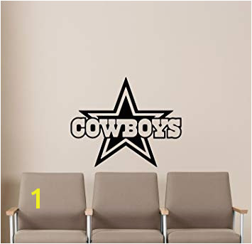 NCAA Dallas Cowboys Wall Decals Sports Football Club Emblem Kids Children Poster Stencil Decor Sports Vinyl