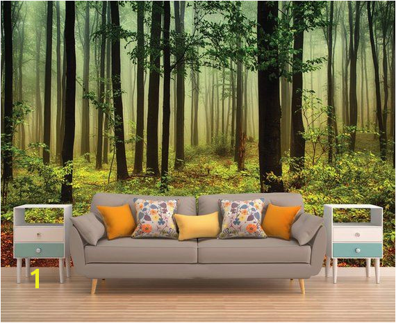 Forest Wall Mural Forest Wallpaper Forest Tree Wall Mural Tree Wallpaper Nature Wall Mural Nat