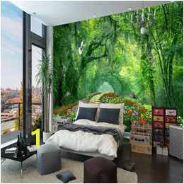 Fiberglass Modern Wallpaper UK Nature Landscape 3D Wall Mural Wallpaper wood park small road mural