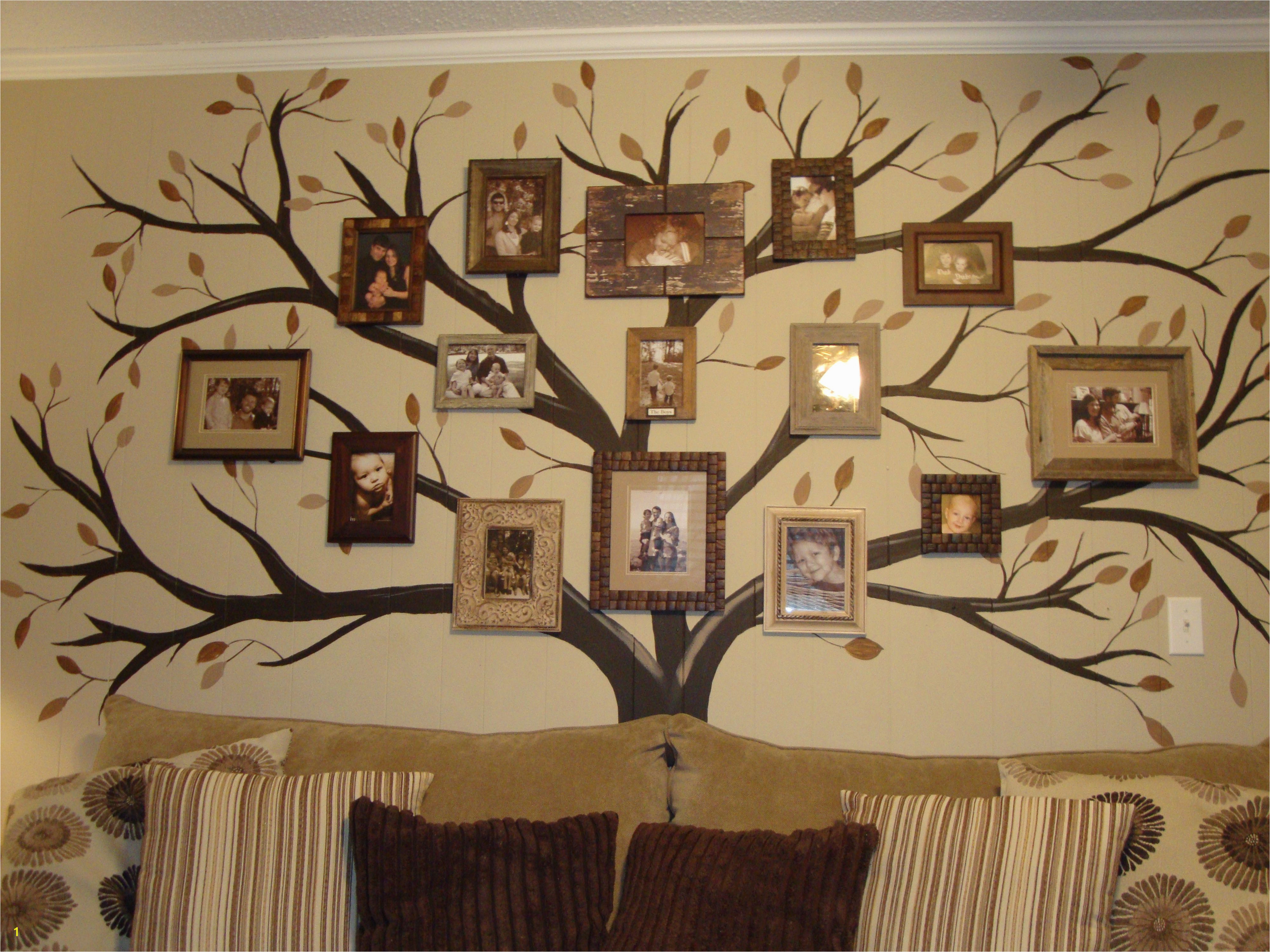 Family Tree Mural Family Wall Family Room Household Items Wall Design