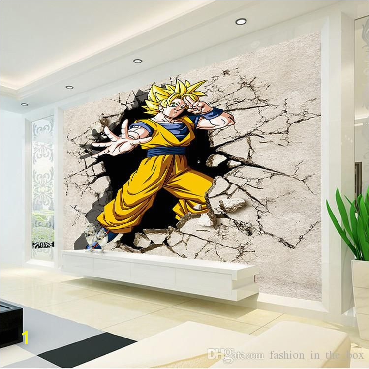 Glow In the Dark Wall Murals for Sale Dragon Ball Wallpaper 3d Anime Wall Mural Custom Cartoon