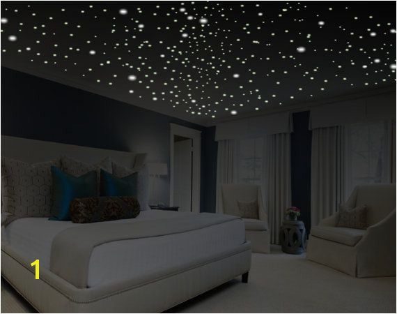 Romantic bedroom decor glow in the dark stars romantic ts romantic wall decal romantic wall art removable wall decals ceiling decal