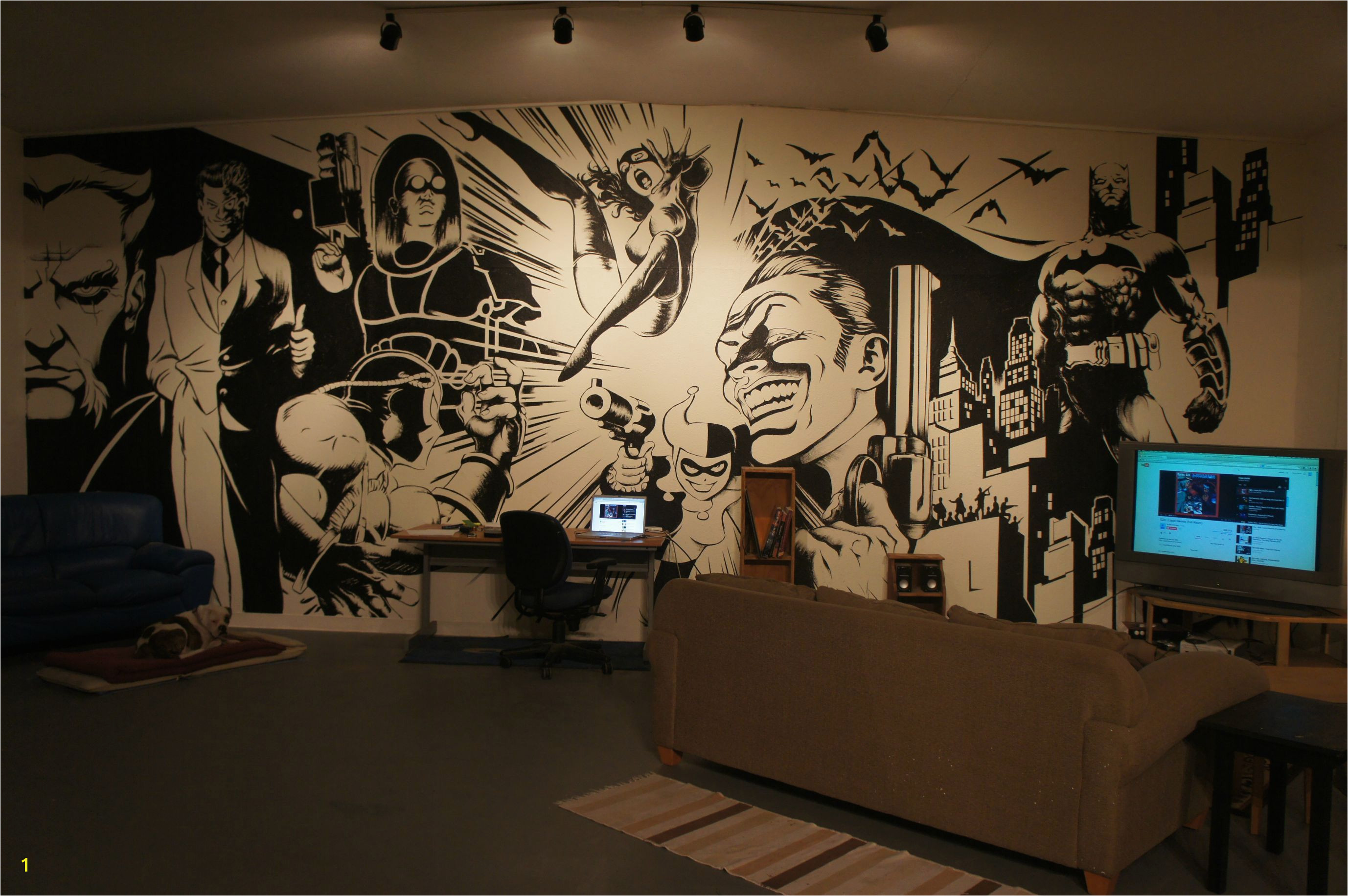 Batman Wall Mural Art
