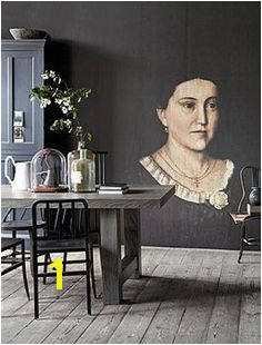 Wall and Deco CENTURY 19 Portrait Wall Wall Treatments Dark Interiors Wall Murals