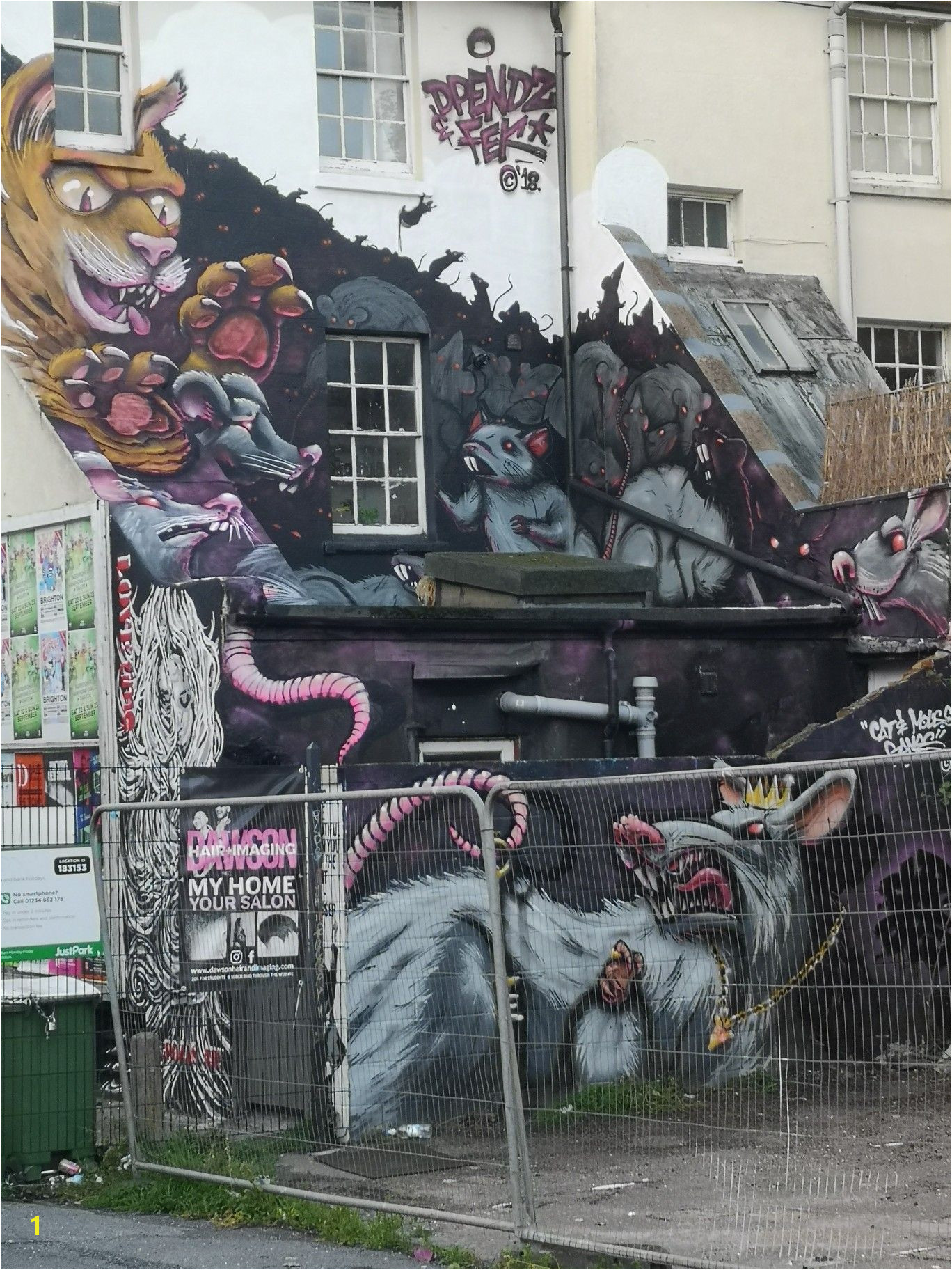 Street art graffiti Brighton UK