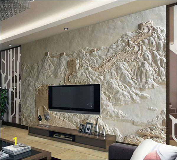 Great Wall Of China Mural Great Wall Painting Sand Carving Factory Direct Chinese Hotel Art