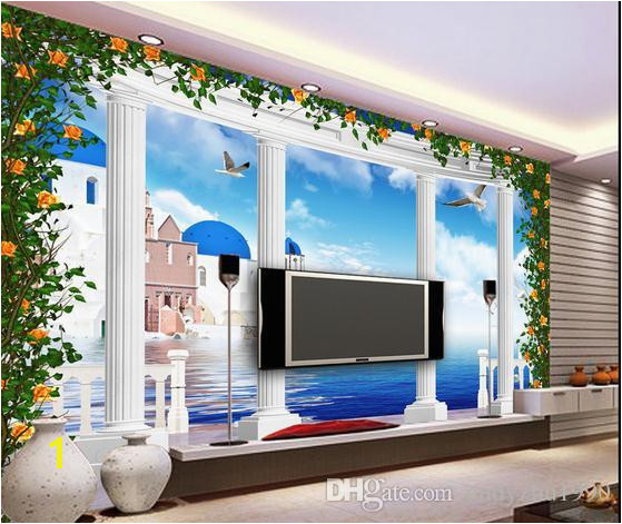 3D Wallpaper Custom 3d Wall Murals Wallpaper Mural Fantasy 3d Stereo European Greek Roman Column TV Background Wall Free Wallpaper Backgrounds Free