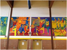 Lefler Gym Murals