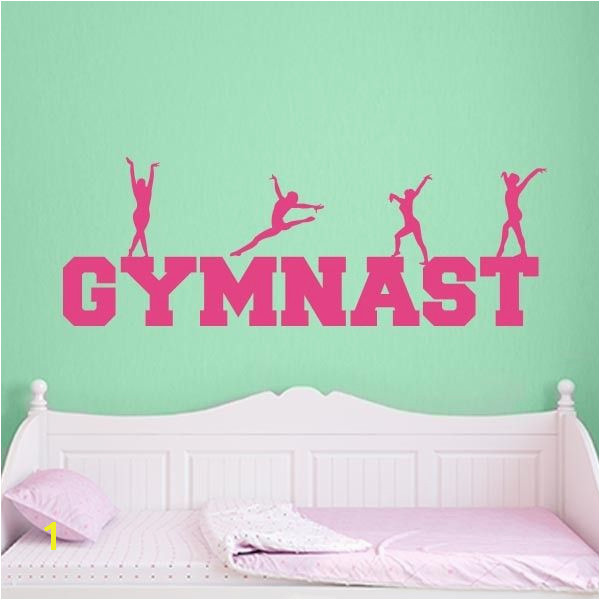 Gymnast Word Art Wall Decal Wall Decal World