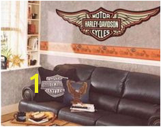 HARLEY DAVIDSON WALLPAPER BORDERS WALL DECALS and MURALS Harley Davidson Decals Harley Davidson Motorcycles