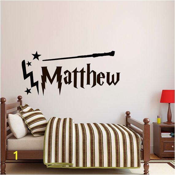 Personalized Name Wall Decal Boy Name Wall Decal Harry Potter Wall Decal Name Wall Decals Nursery