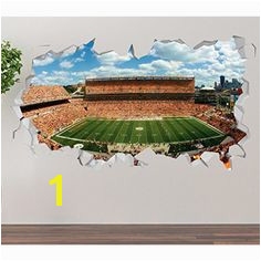 Pittsburgh Steelers Heinz Field Wall Decal Smashed 3D Sticker Vinyl Decor Mural NFL Broken Wall