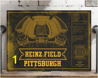 Pittsburgh Steelers Stadium Art Heinz Field NFL Football Print