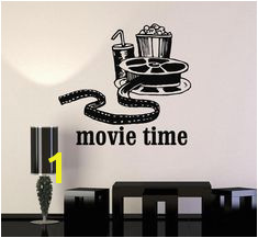 Vinyl Wall Decal Movies Cinema Popcorn Room Decor Stickers Mural ig3342 roomsdecor