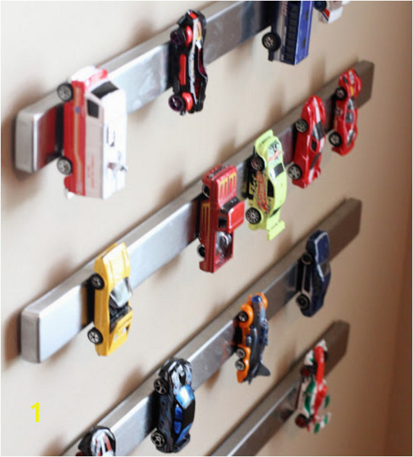 Magnet the Hot Wheels to the wall and stop stepping on them