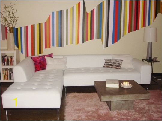 Christina s Colorful Stripe DIY Wall Mural supergraphic