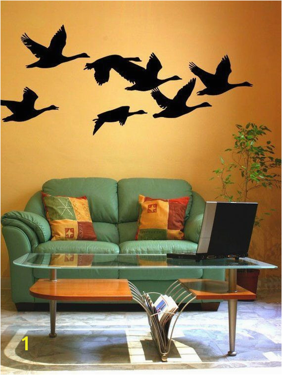 Geese Decal Flying Geese Bird Wall Decal Woodland Nursery Decor Nature Wall Decal Hunting Wall goosehuntingnursery goosehuntingdecals