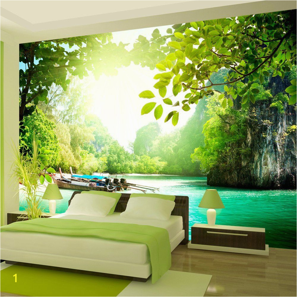 Wallpaper 300x210 cm Non woven Murals Wall Mural 3D modern nature landscape 19 Amazon DIY & Tools