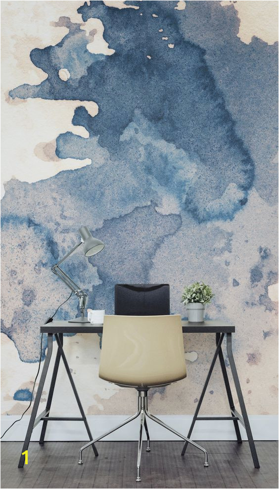 Fabulous creative backdrop shown in this ink spill watercolour wall mural