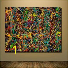 [PRINT CANVAS] Inspiration by Jackson Pollock III – MonkeydeArt Jackson Pollock Artwork Drip