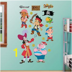 Disney Jake & the Never Land Pirates Character Wall Decals by Fathead Multicolor Pirate Bedroom