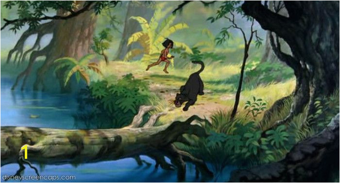 Jungle Background Art for the 1967 Movie Jungle Book