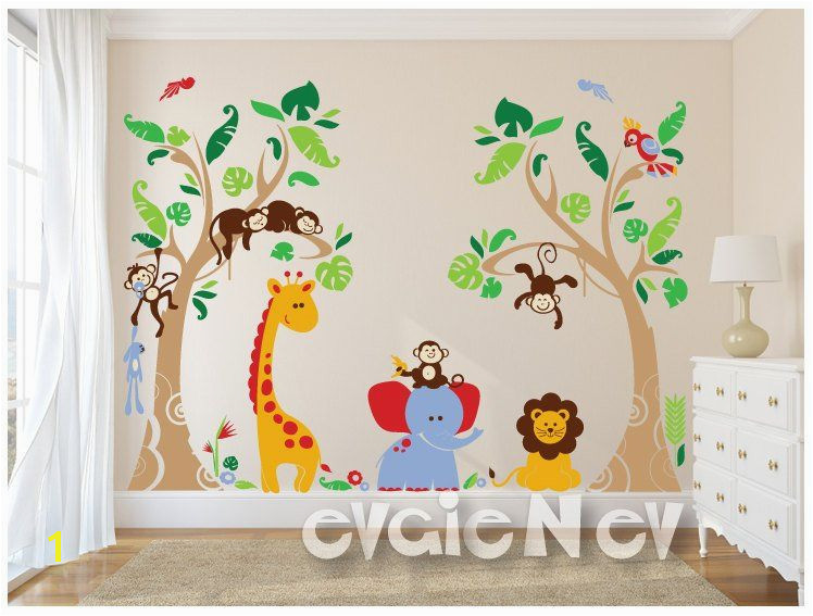 Tropical Wall Decals Baby Wall Decals Baby Room Wall Stickers Childrens Wall Stickers