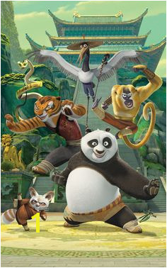 WT Kung Fu Panda Wall Mural by Brewster