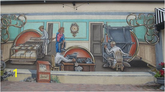 Lake Placid FL A mural depicting the medical munity