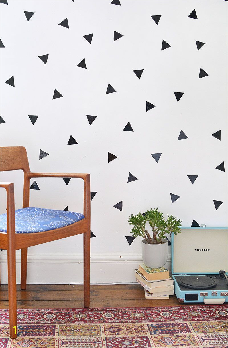 DIY Removable Triangle Wall Art Decals