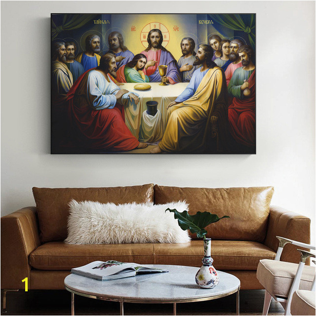 Jesus Last Supper Paintings The Wall The Institution of the Eucharist in Scripture Wall Art Canvas For Living Room