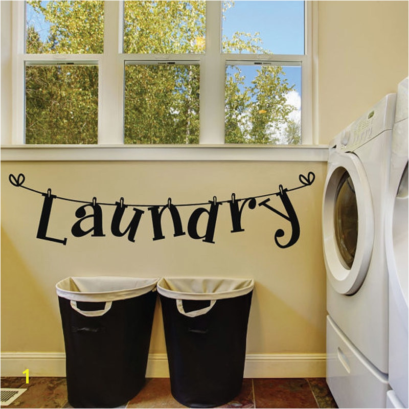 Laundry Room Murals Dctop Laundry Room Vinyl Wall Sticker Laundry Signs toilet Decals