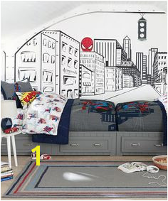 Spiderman Bedding This dramatic high impact silhouette of the superhero s famous mask is