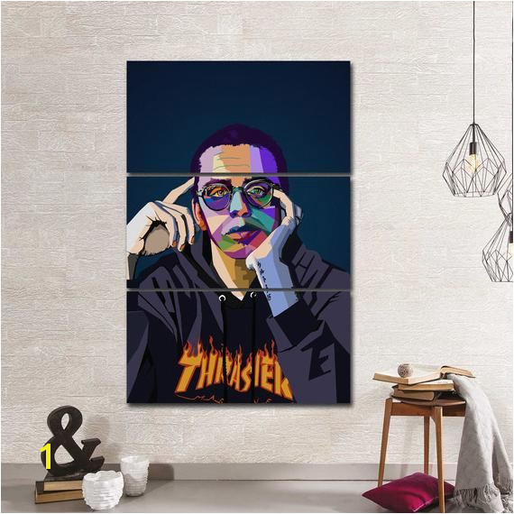Logic Mural Logic Rapper Musicain Wpap Canvas Giclee Print Painting
