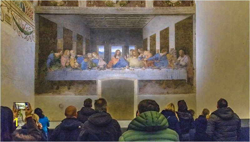 of The Last Supper at Santa Maria delle Grazie Church Milan Italy