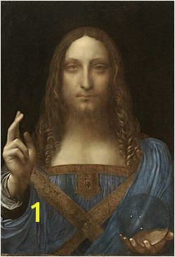 Leonardo da Vinci Salvator Mundi c 1500 oil on walnut 45 4 Salvator Mundi Artist Leonardo da Vinci