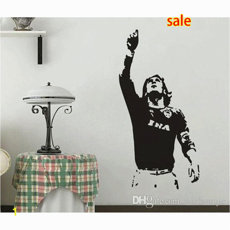 bathroom wall mural decals Promo Codes Wholesale 615mm 1180mm New Wall sticker TOTTI A S