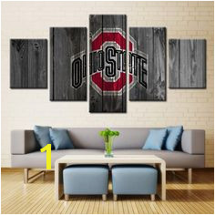 Ohio State Buckeyes Football American Wall Art Canvas Home Decor Man Cave