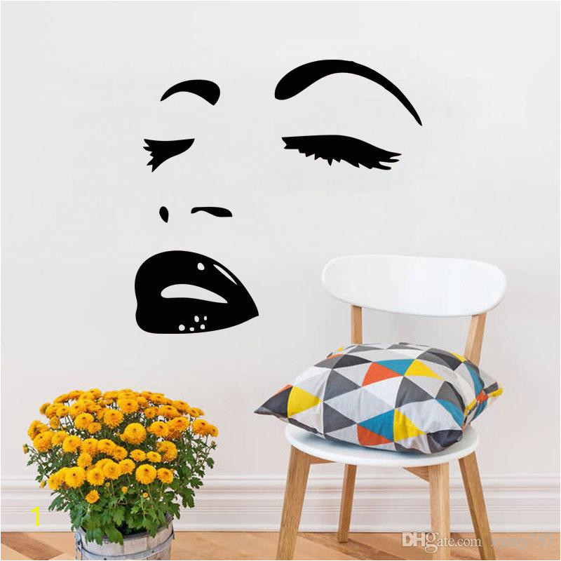 2017 Hot Sale Hot y Marilyn Monroe Decal Stickers Bedroom Living Room Decorative Murals Vinyl Art DIY Stickers Walls Stickers Your Wall From