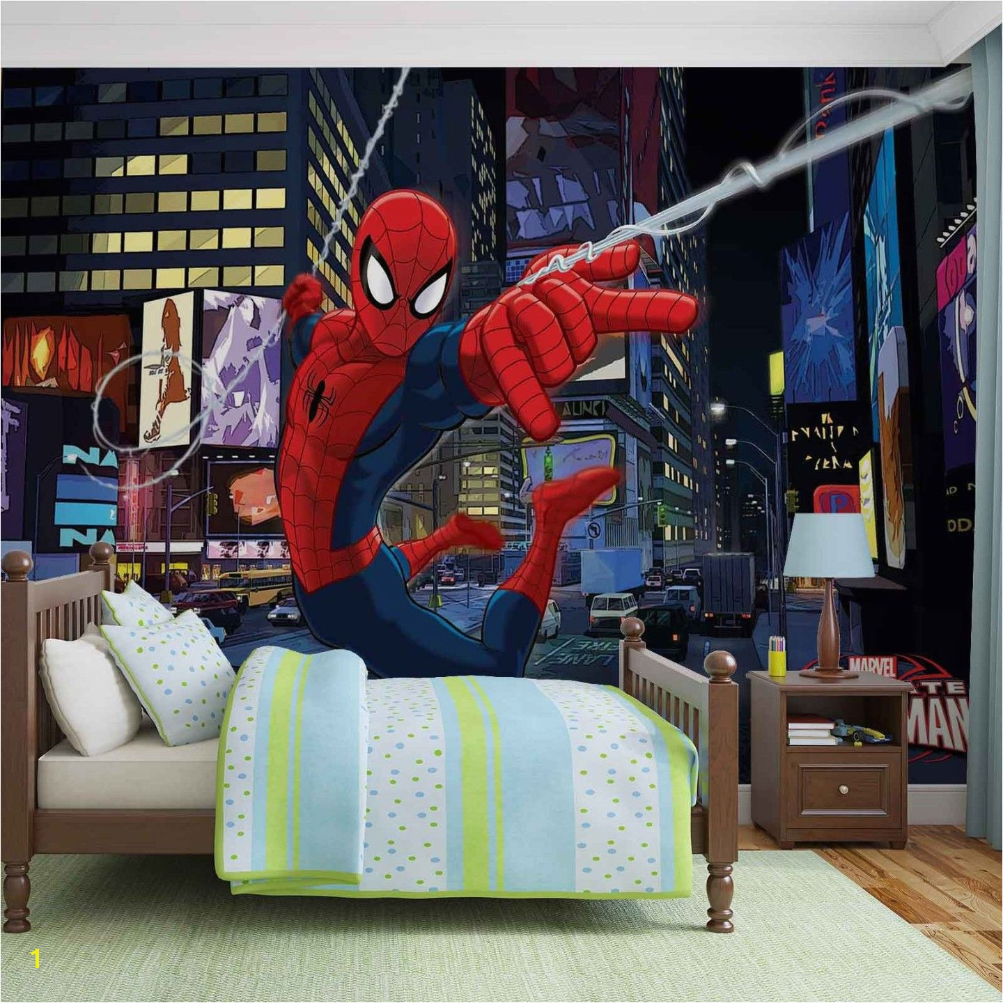 Wallpaper wall mural blue Spider man