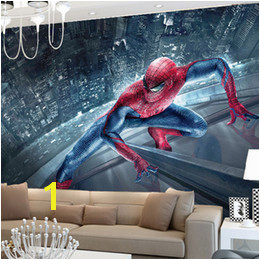 Marvel Spiderman Kids Boys Children wallpaper Custom 3D Wallpaper Superhero Wall Murals Art interior Bedroom Nursery School Room decor