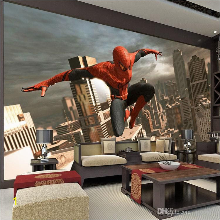 SpiderMan Wall Mural Superhero Wallpaper Custom 3D Wallpaper Boy s Room decor Wall art Kid Bedroom Living room Sofa background wall