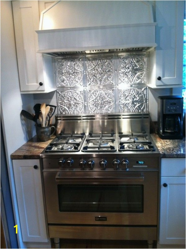 Metal Backsplash Mural Stainless Steel Stove Fabulous Tin Backsplash